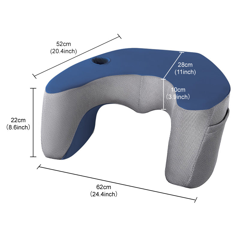 JYM051 reading pillow gray with blue