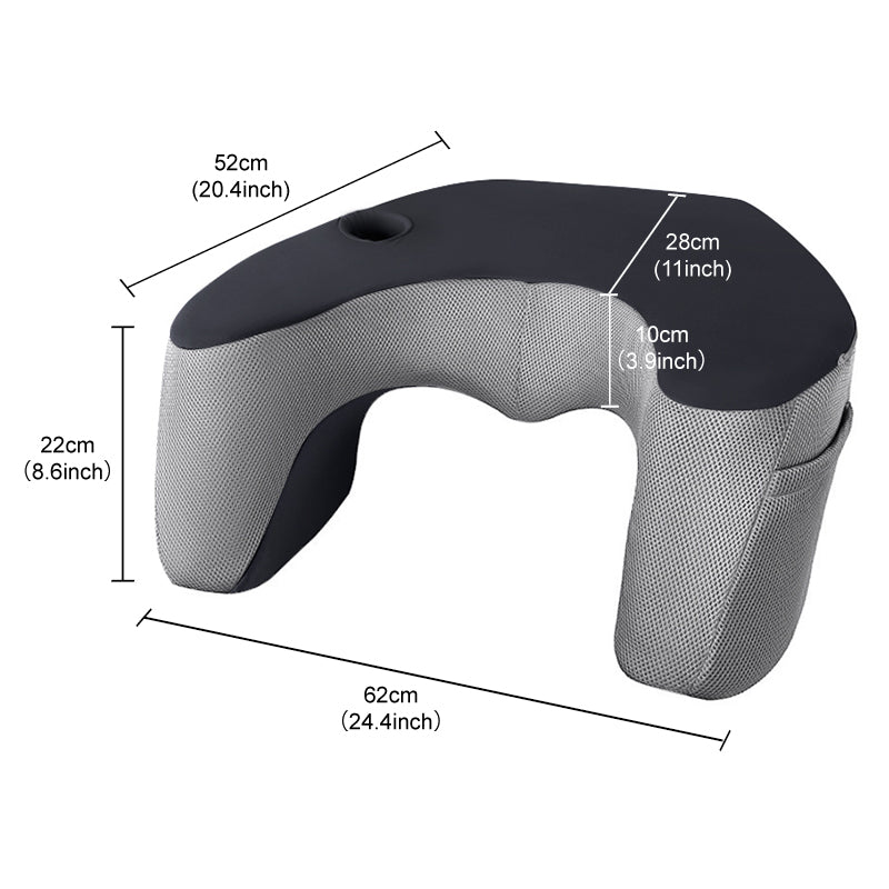 JYM051 reading pillow black with gray
