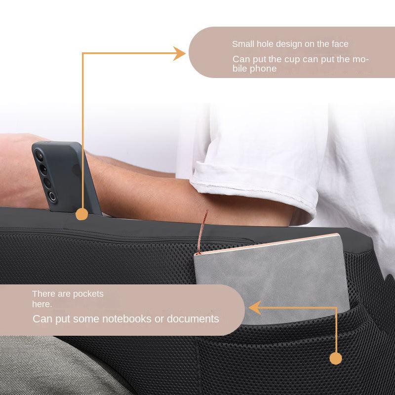 JYM051 reading pillow side pocket detail